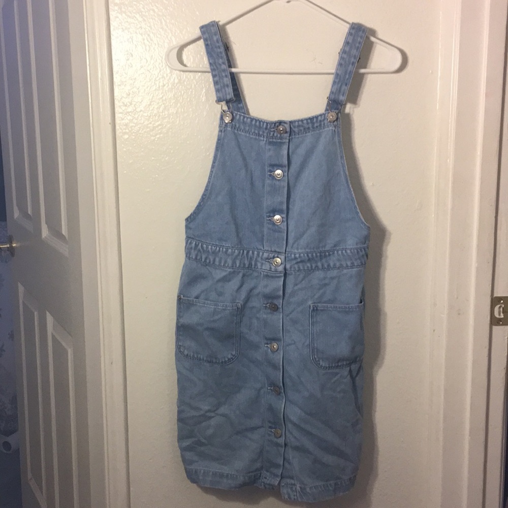Overall denim dress